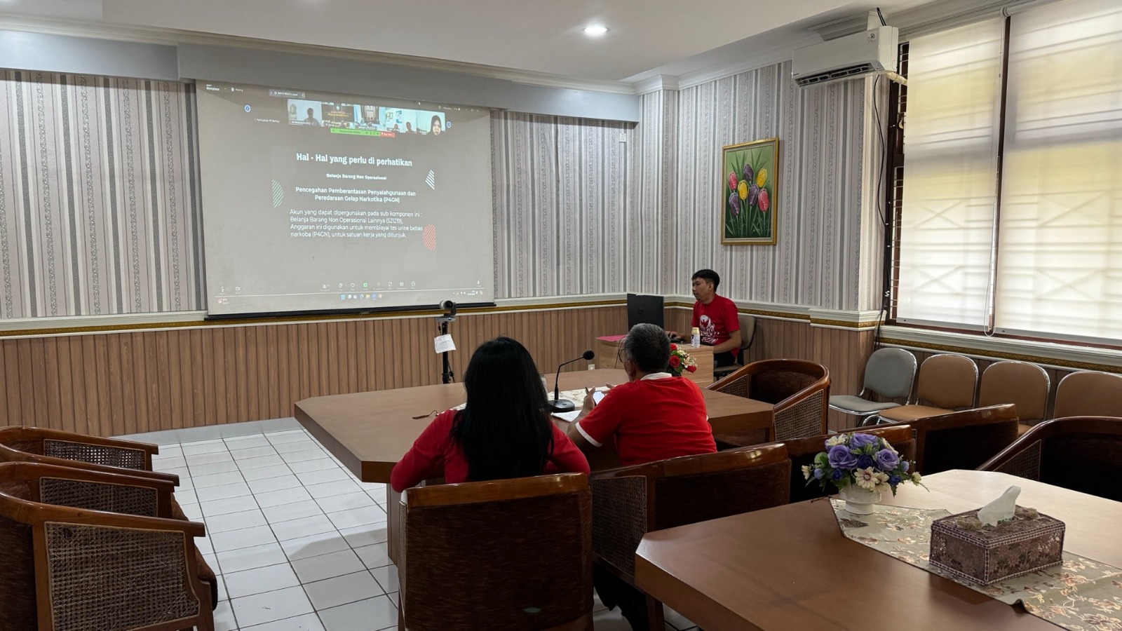 Pengadilan Negeri Yogyakarta Mengikuti Rapat Pelaksanaan dan Penyusunan Anggaran secara Online