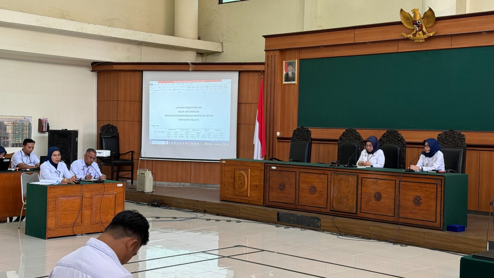 Rapat Pembinaan dan Monev Kinerja Pengadilan Negeri Yogyakarta Bulan Juni 2024
