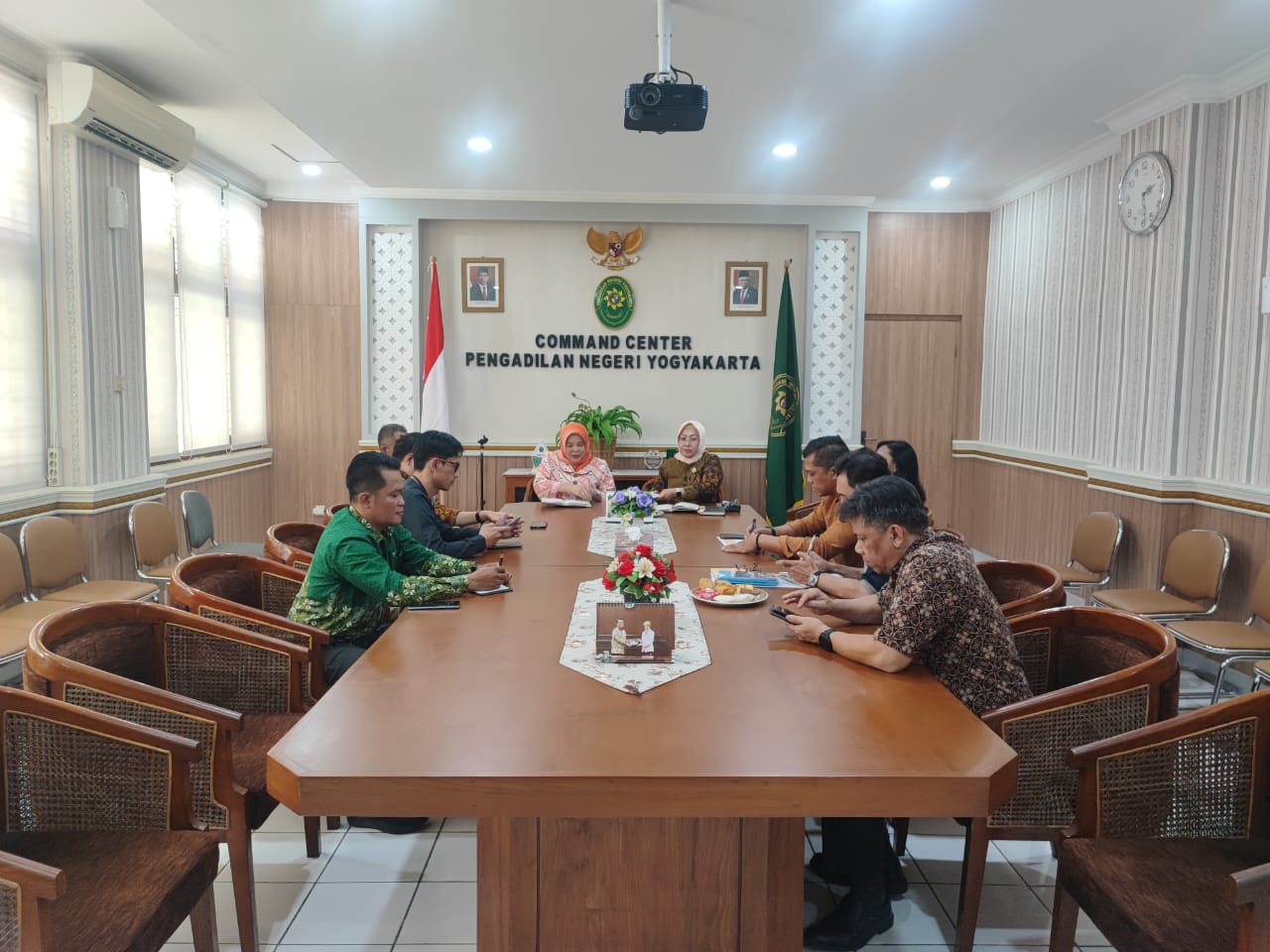 Pengadilan Negeri Yogyakarta melaksanakan Rapat Koordinasi bersama Dinas Perhubungan Kota Yogyakarta dan Universitas Ahmad Dahlan Yogyakarta