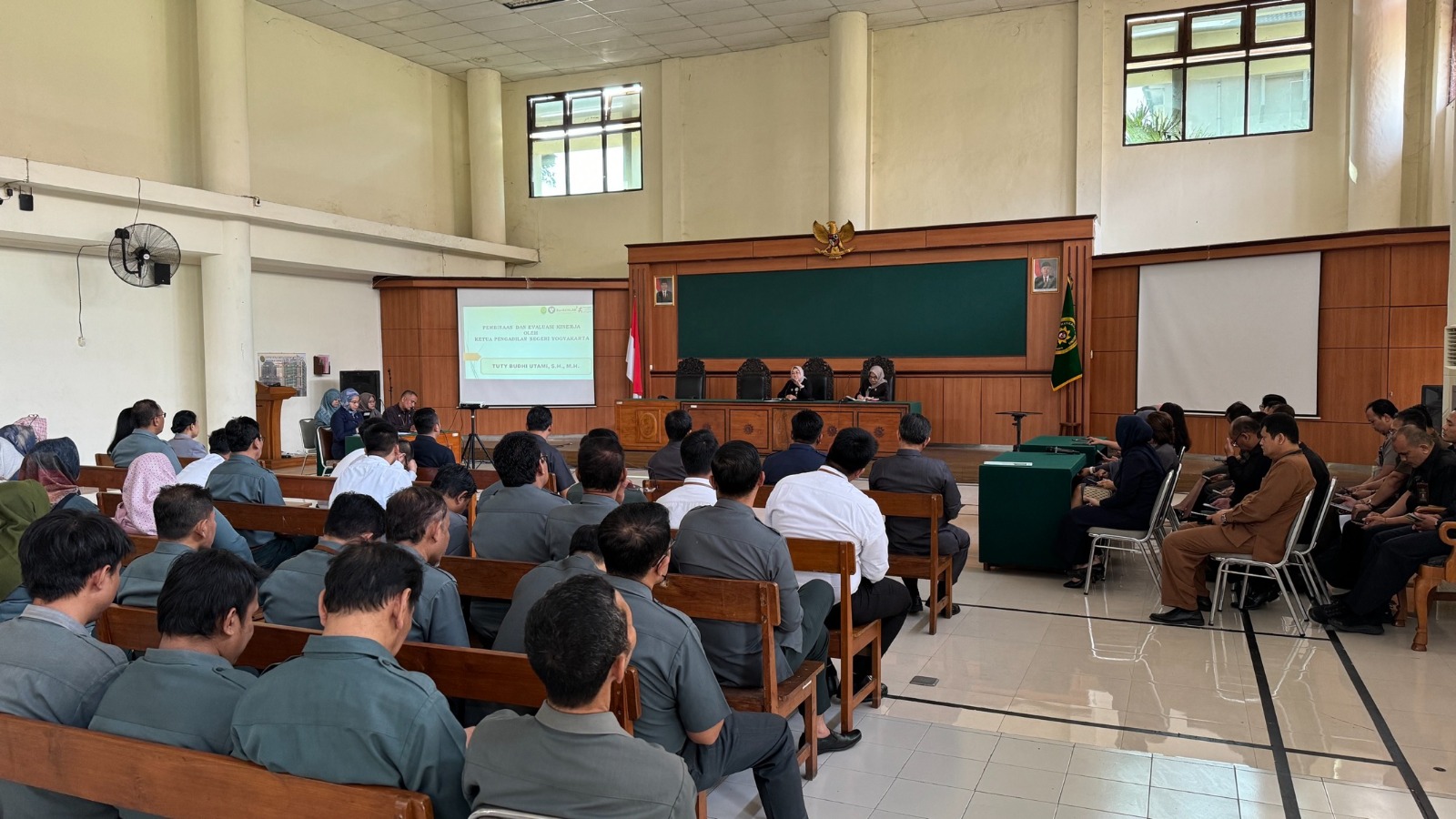 Rapat Pembinaan dan Monev Kinerja Pengadilan Negeri Yogyakarta Bulan Juli Tahun 2024