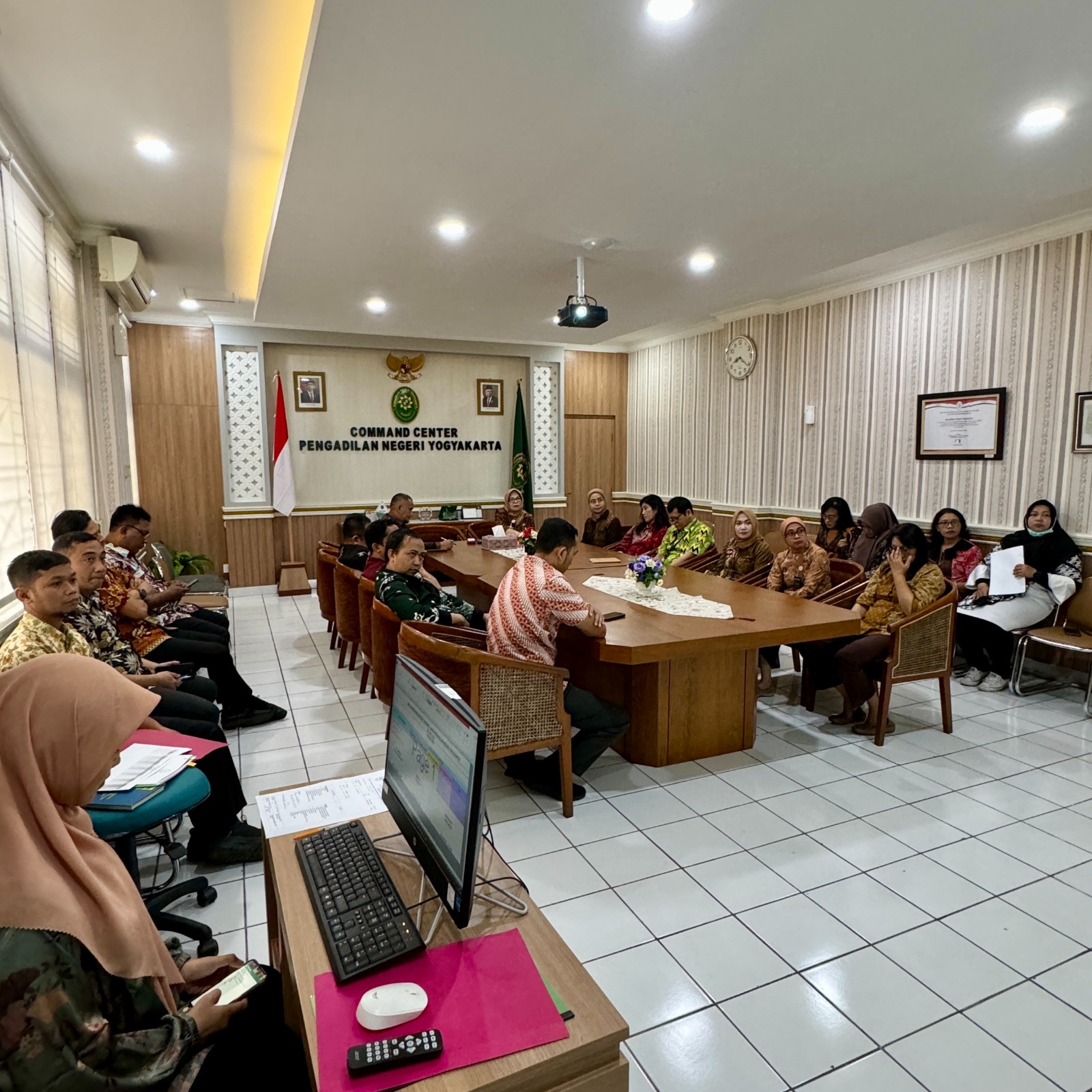 Rapat Monev Kedisiplinan dan TLHP Pengawasan Bidang Bulan Juli 2024