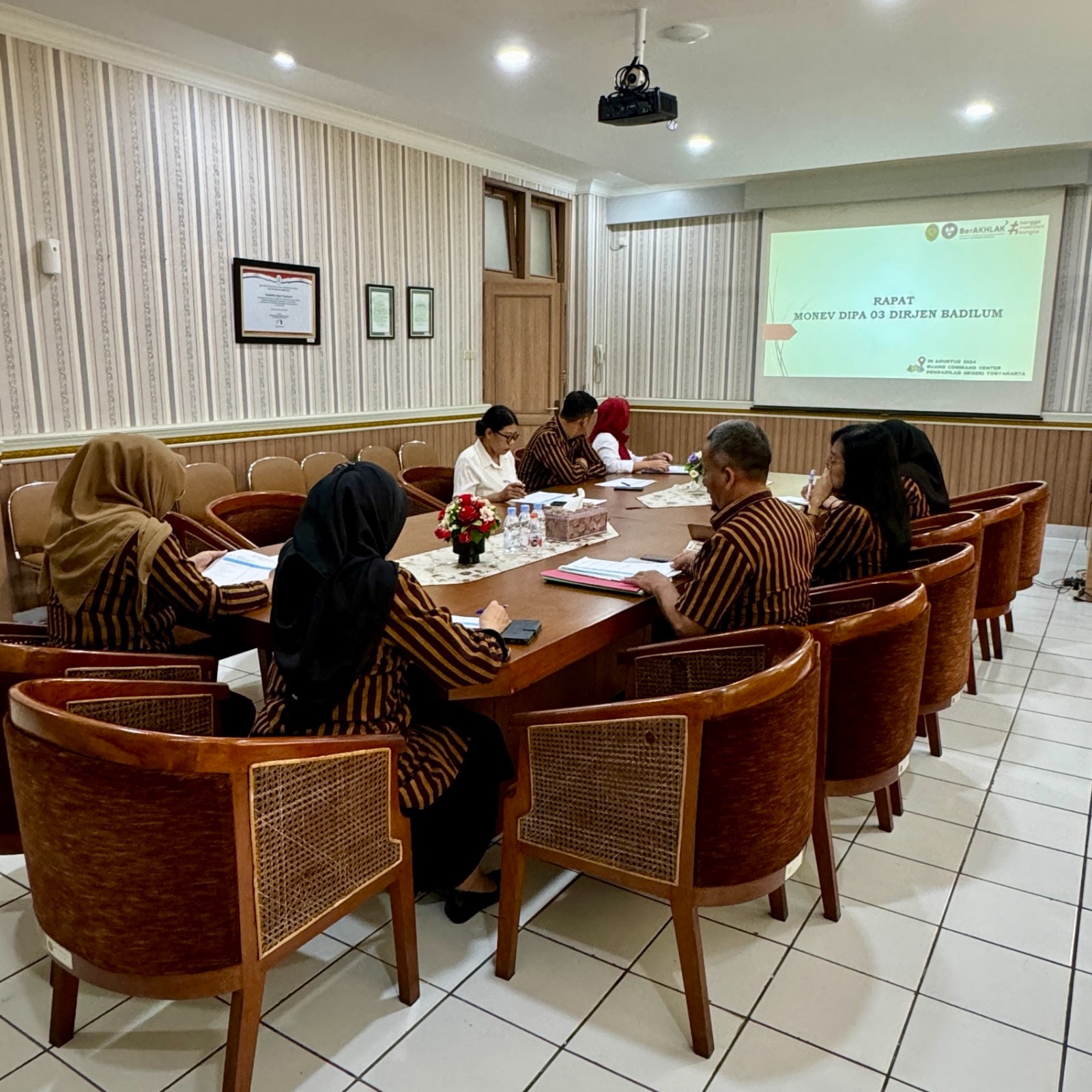 Rapat Koordinasi Monev Pelaksanaan DIPA 03 Pengadilan Negeri Yogyakarta