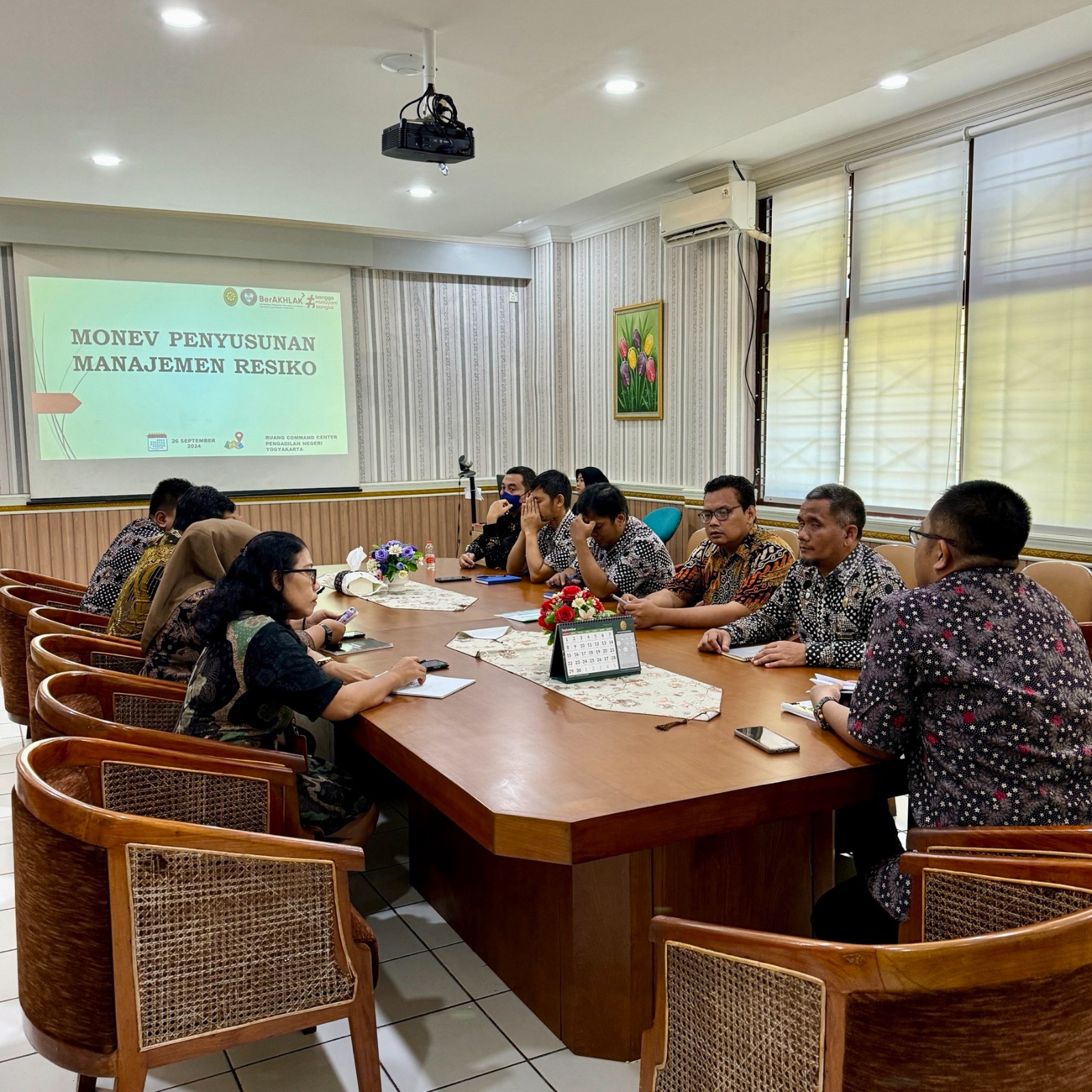 Rapat Monev Penyusunan Manajemen Risiko Pengadilan Negeri Yogyakarta