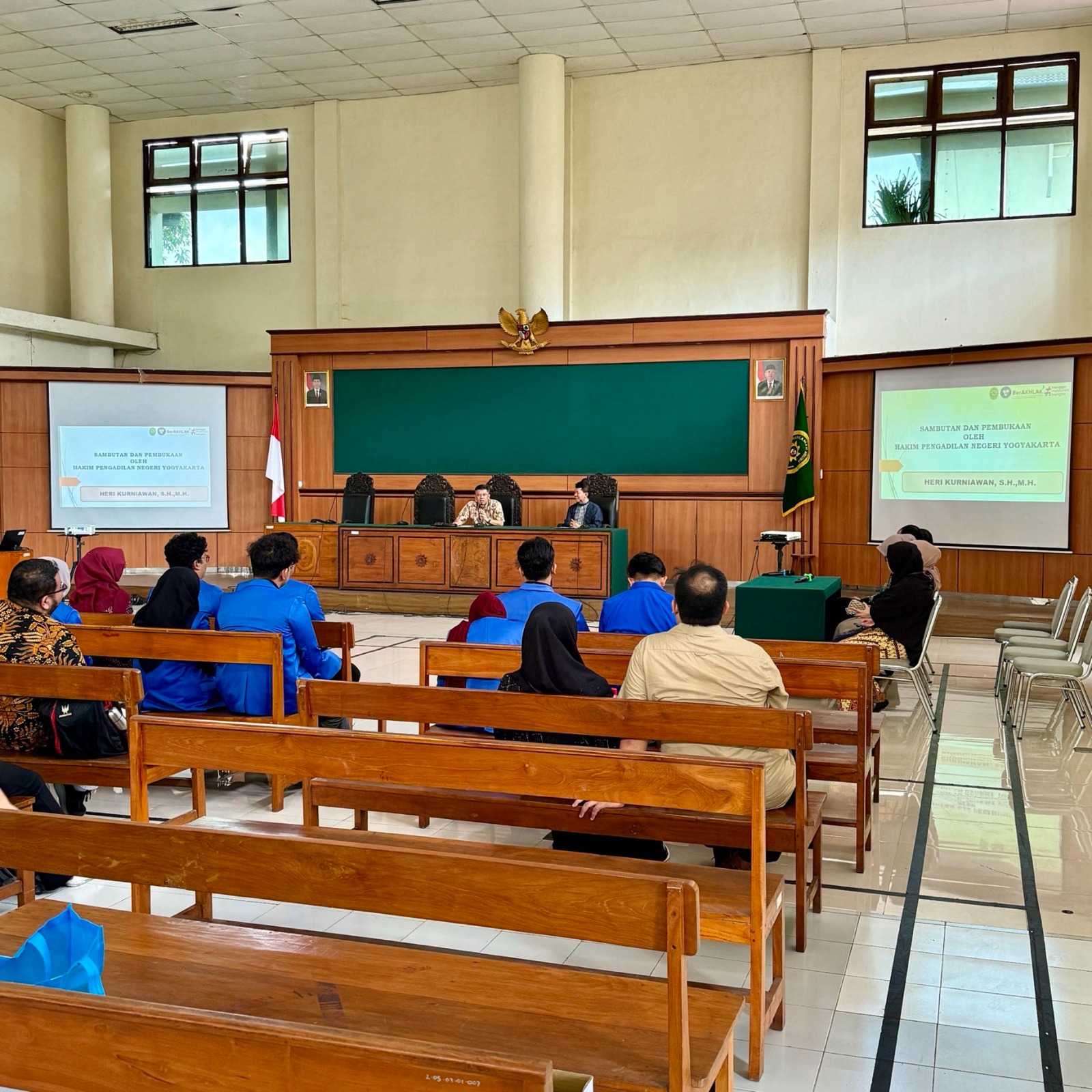 Pembukaan dan Pembekalan Kuliah Praktik Peradilan Mahasiswa Fakultas Hukum UII pada Pengadilan Negeri Yogyakarta