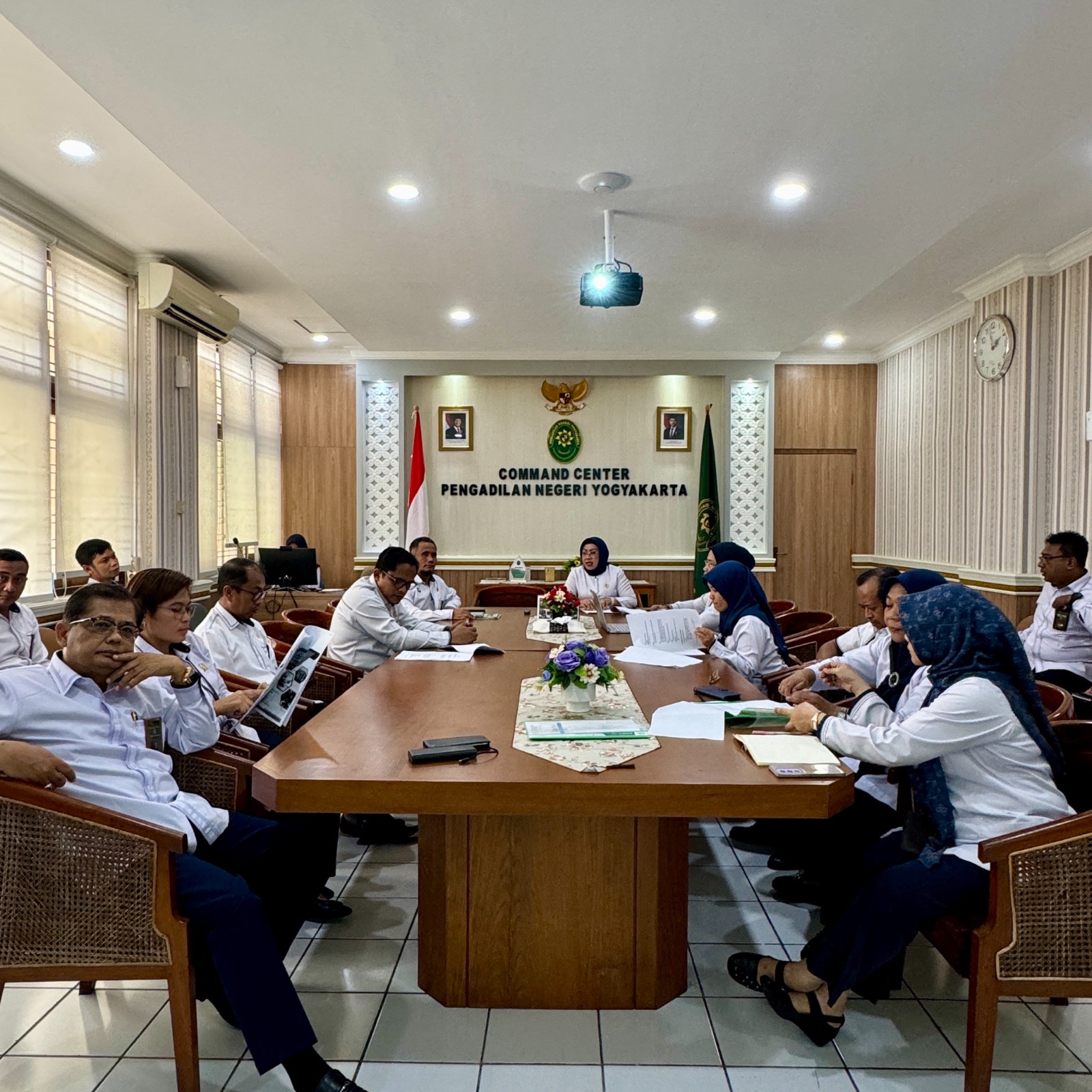 Pengadilan Negeri Yogyakarta Melaksanakan Rapat Tindak Lanjut Hasil Pengawasan Daerah oleh Pengadilan Tinggi Yogyakarta 