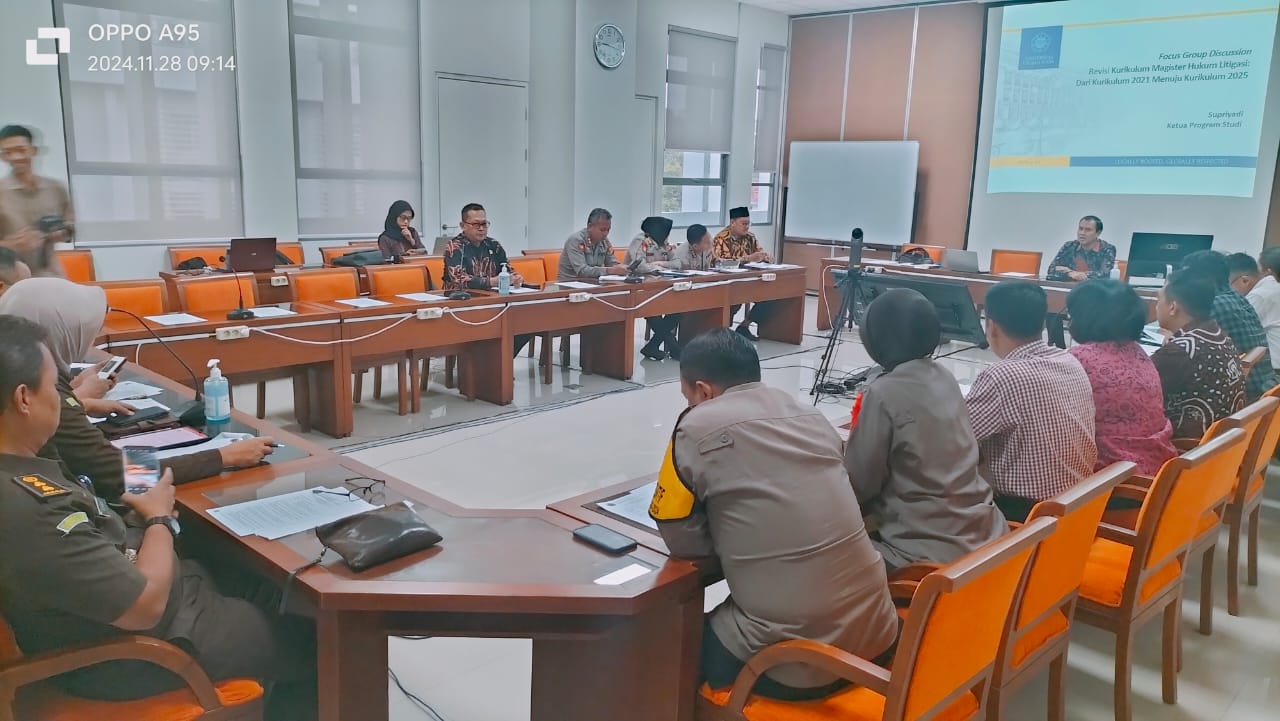 Hakim Pengadilan Negeri Yogyakarta Menghadiri FGD Revisi Kurikulum Program Studi Magister Hukum Litigasi Fakultas Hukum UGM