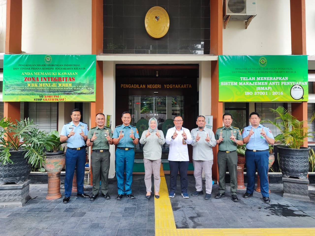 Pengadilan Negeri Yogyakarta Mendapatkan Kunjungan dan Observasi dari Hakim dan Calon Hakim Peradilan Militer