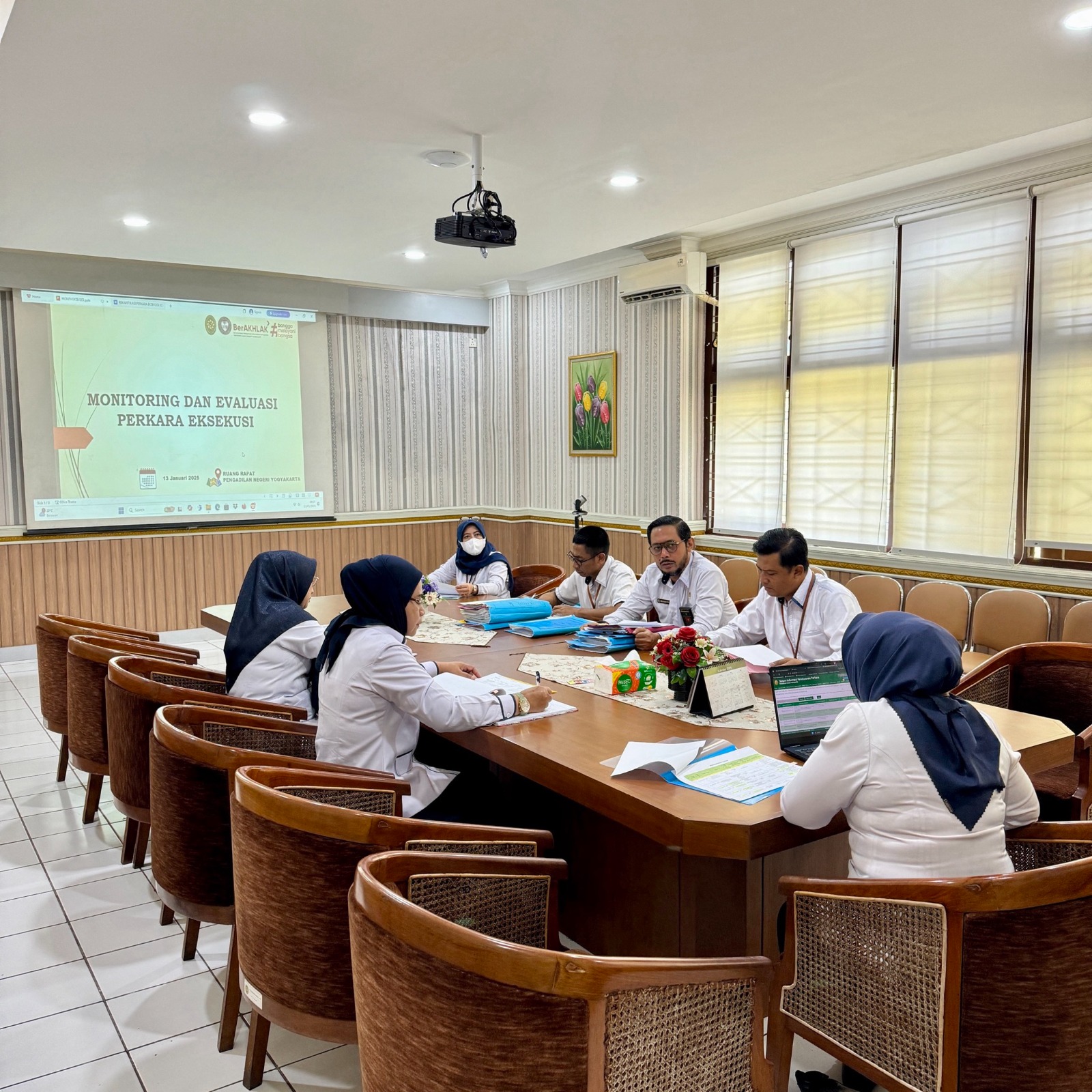 Rapat Monev Perkara Eksekusi Pengadilan Negeri Yogyakarta