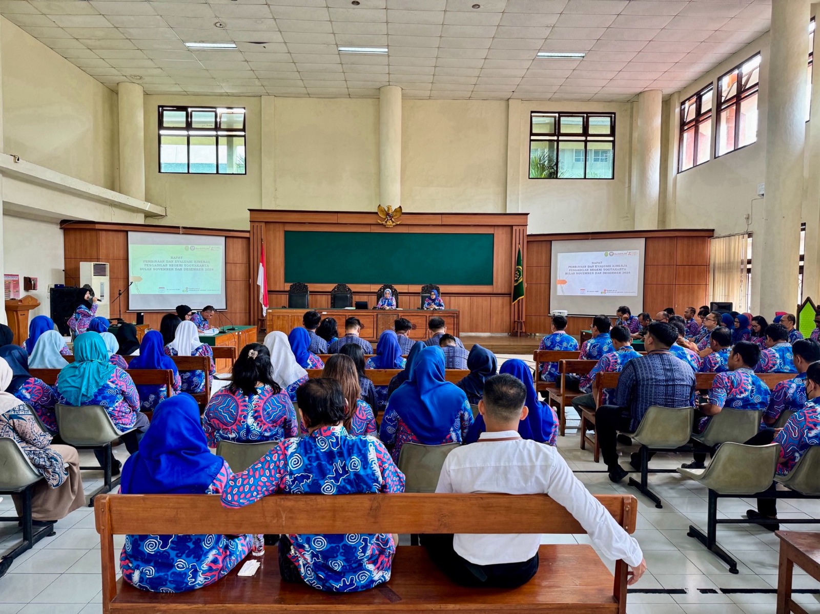 Rapat Pembinaan dan Monev Kinerja Pengadilan Negeri Yogyakarta Bulan November dan Desember 2024