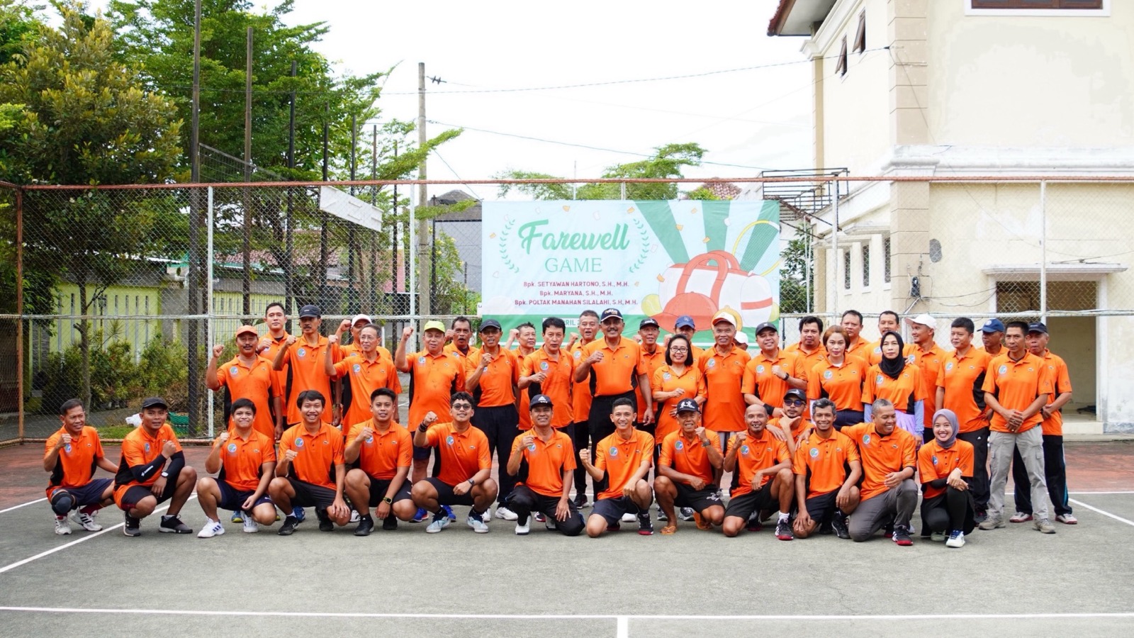 Pengadilan Negeri Yogyakarta berpartisipasi Farewell Game Tenis PTWP Daerah Yogyakarta