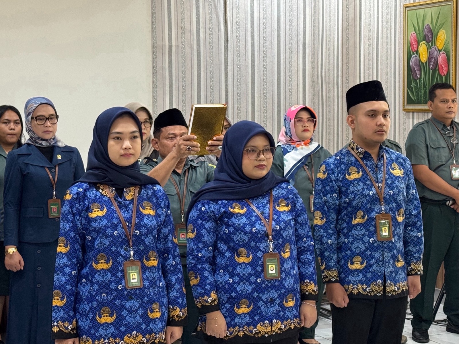 Upacara Pengambilan Sumpah dari CPNS Tahun 2023 Menjadi PNS Pengadilan Negeri Yogyakarta