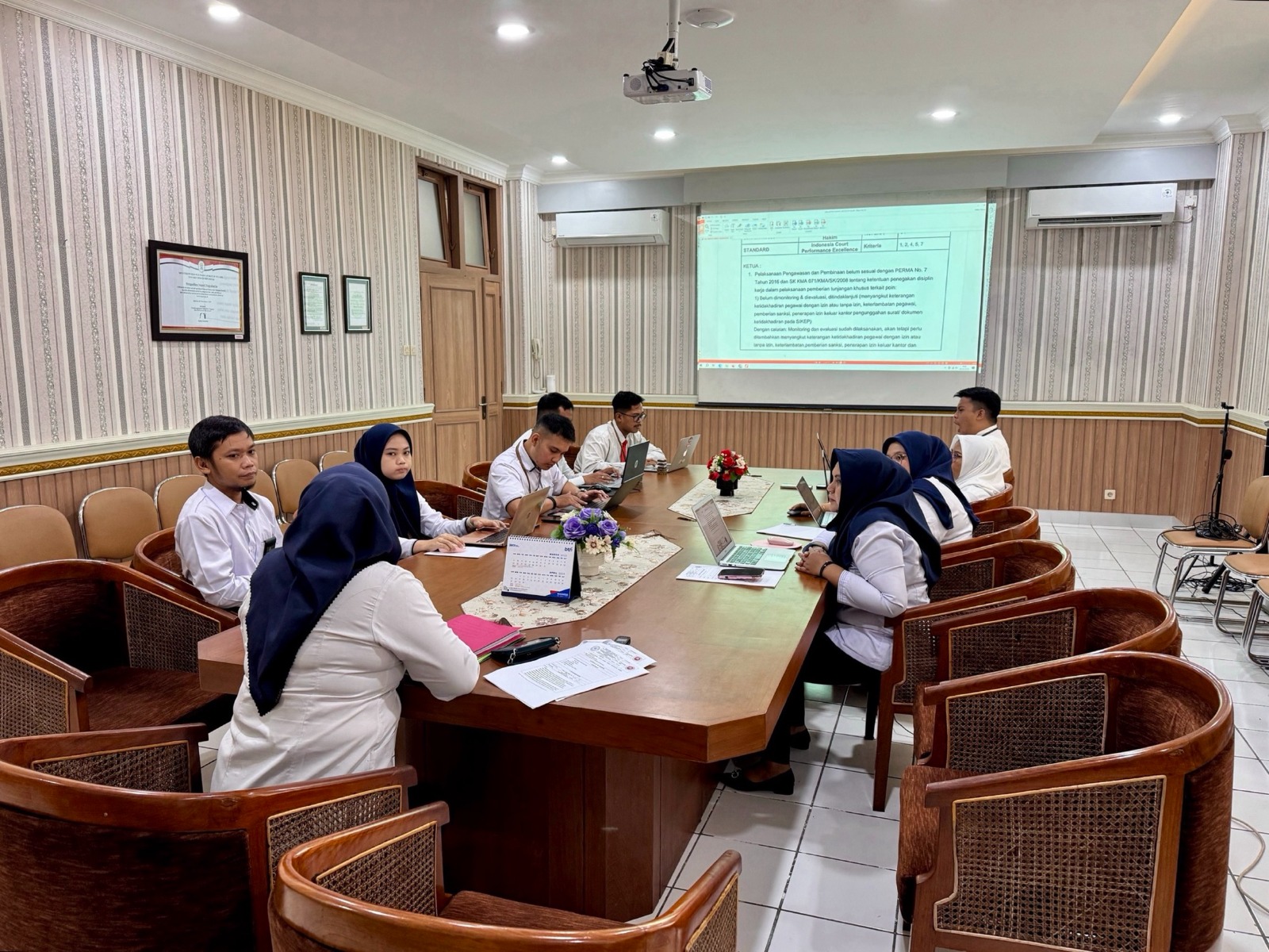 Rapat Koordinasi Tindak Lanjut Hasil Asesmen AMPUH Badilum
