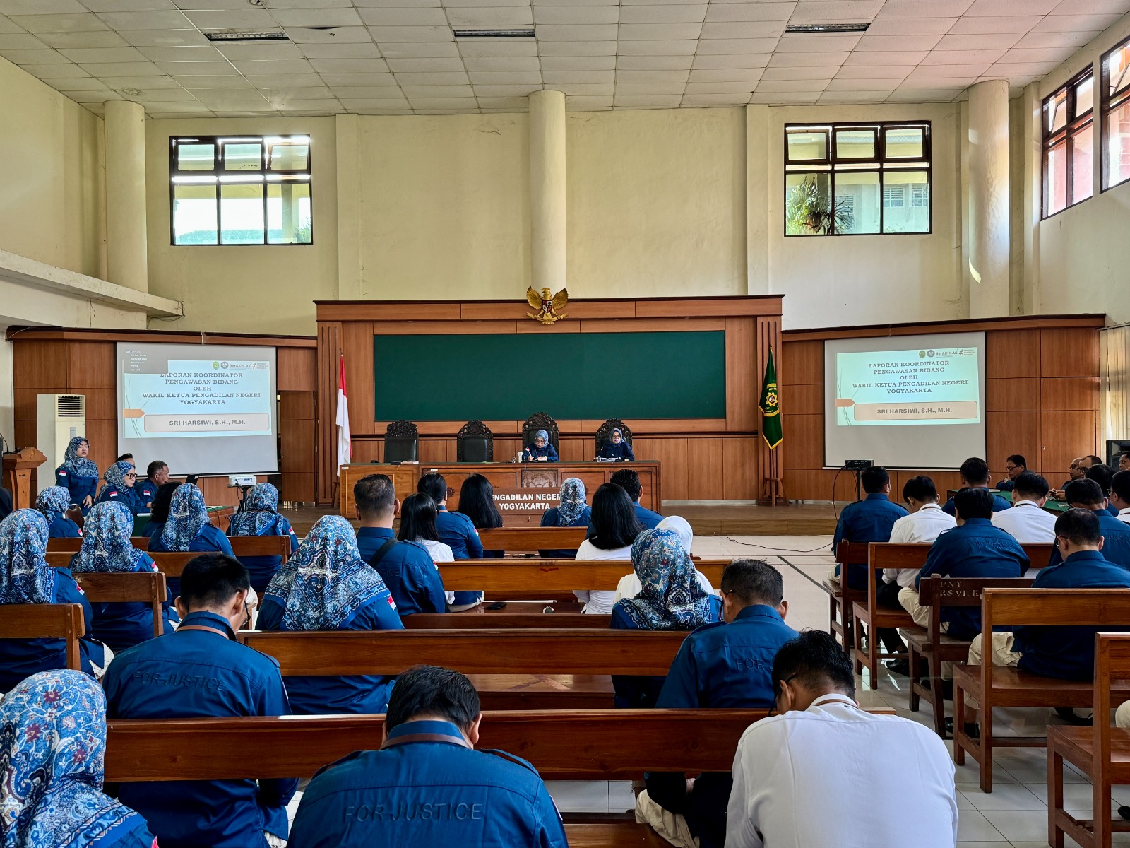Rapat Pembinaan dan Monev Kinerja Pengadilan Negeri Yogyakarta Bulan April 2025