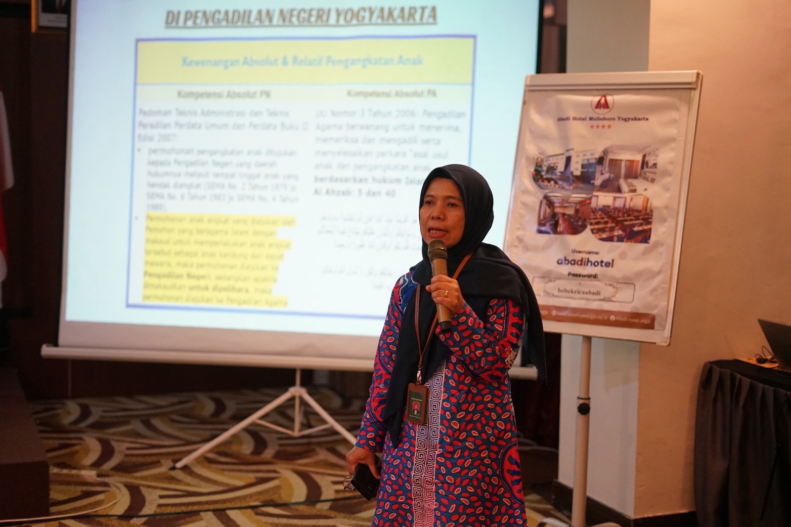 Hakim Pengadilan Negeri Yogyakarta Menghadiri Sosialisasi Pencatatan Kelahiran dan Pencatatan Pengangkatan Anak. 