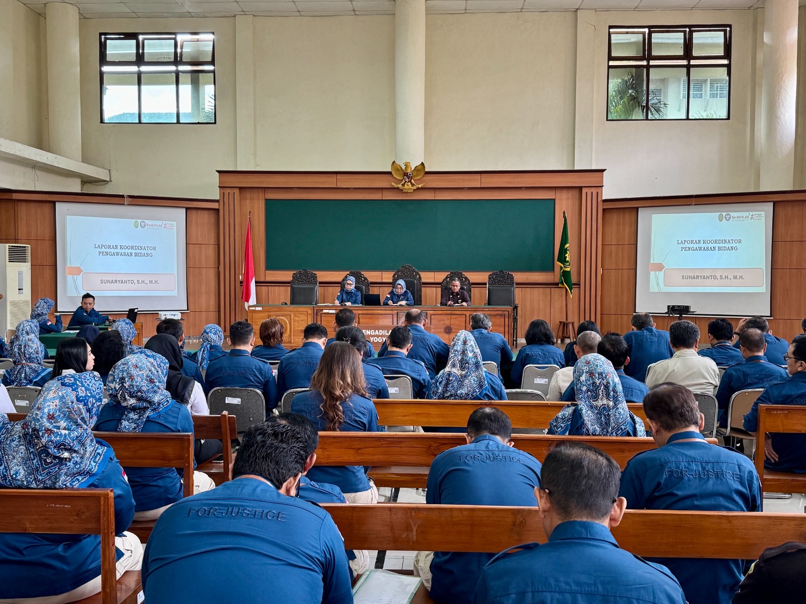 Rapat Pembinaan dan Monev Kinerja Pengadilan Negeri Yogyakarta Juni 2025