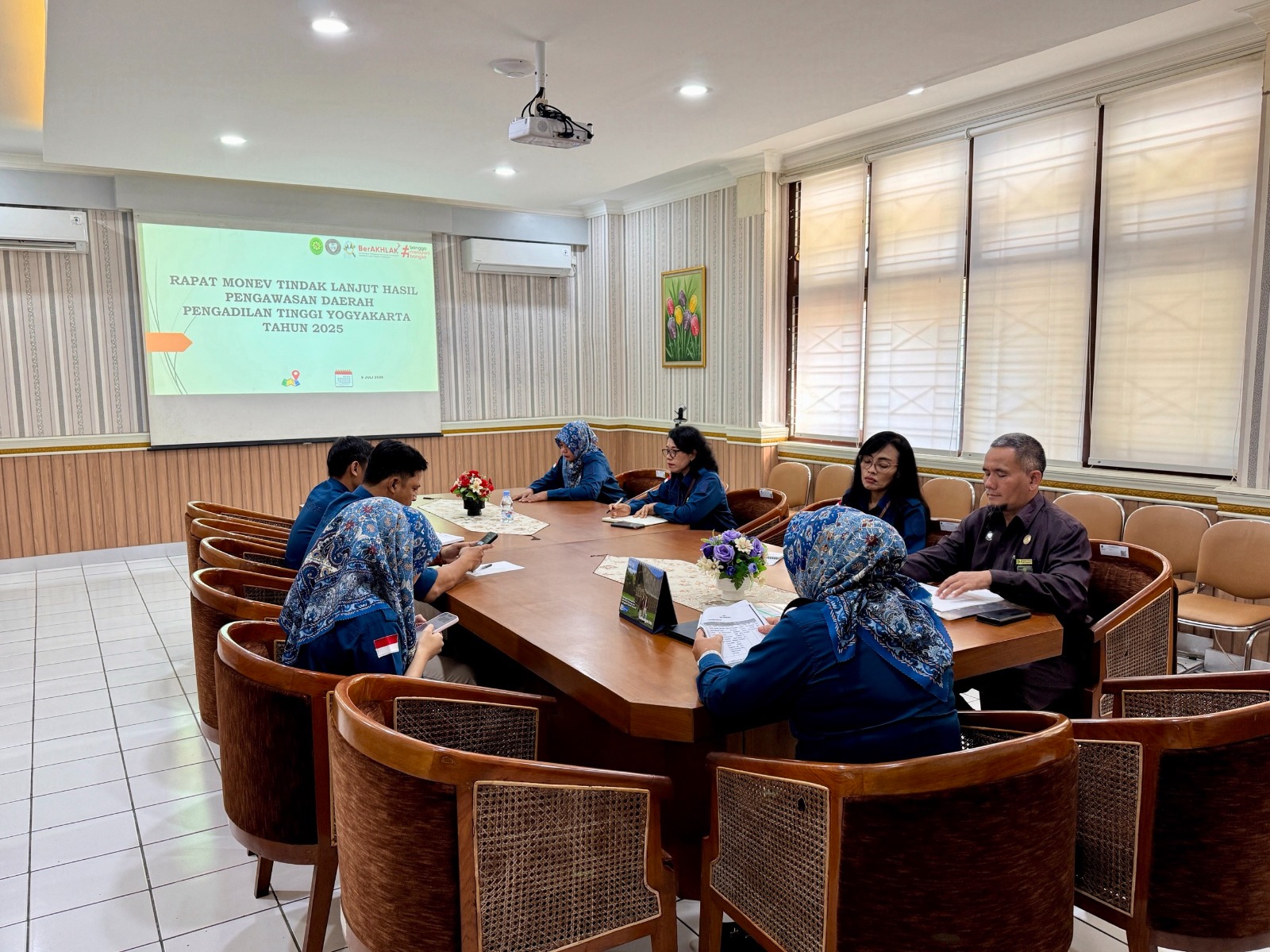 Rapat Monev Tindak Lanjut Hasil Pengawasan Daerah Pengadilan Tinggi Yogyakarta