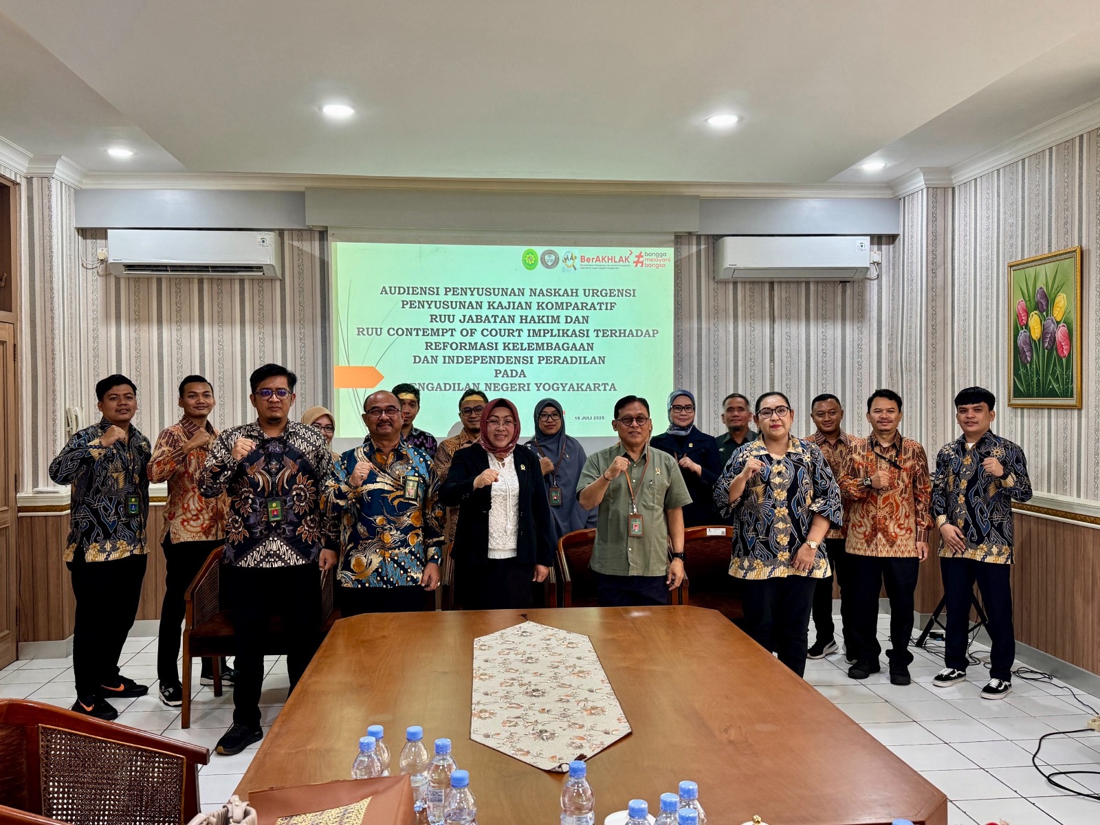 Audiensi Penyusunan Naskah Urgensi pada Pengadilan Negeri Yogyakarta