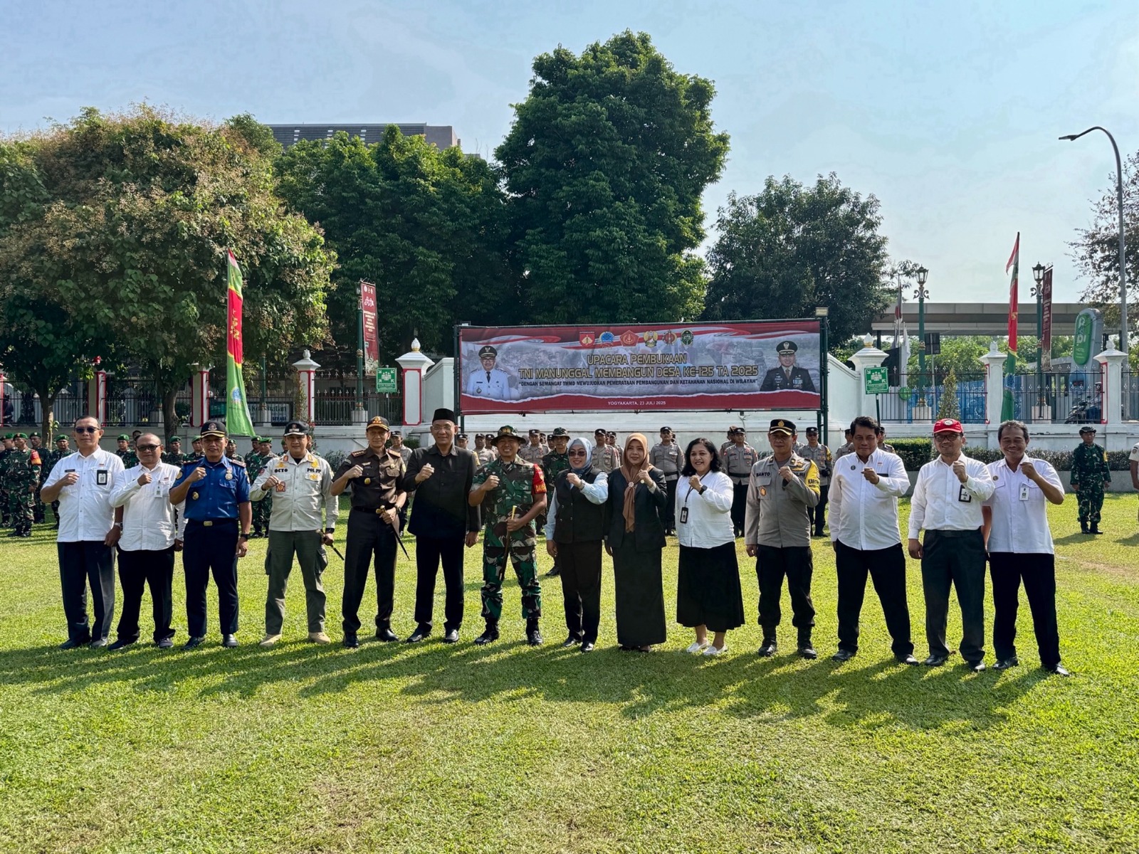 Ketua Pengadilan Negeri Yogyakarta Menghadiri Upacara Pembukaan TMMD Sengkuyung Tahap III Tahun 2025