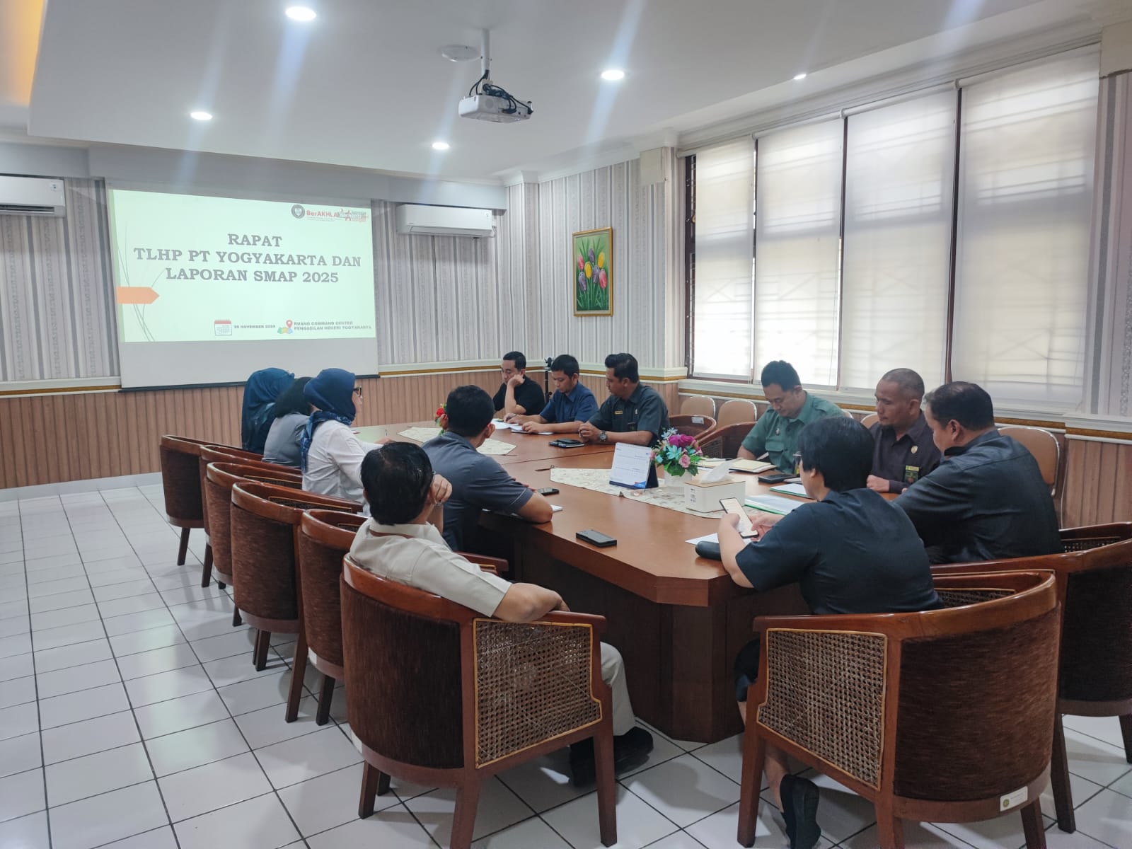 Rapat TLHP Pengadilan Tinggi Yogyakarta dan Rapat Laporan SMAP Tahun 2025