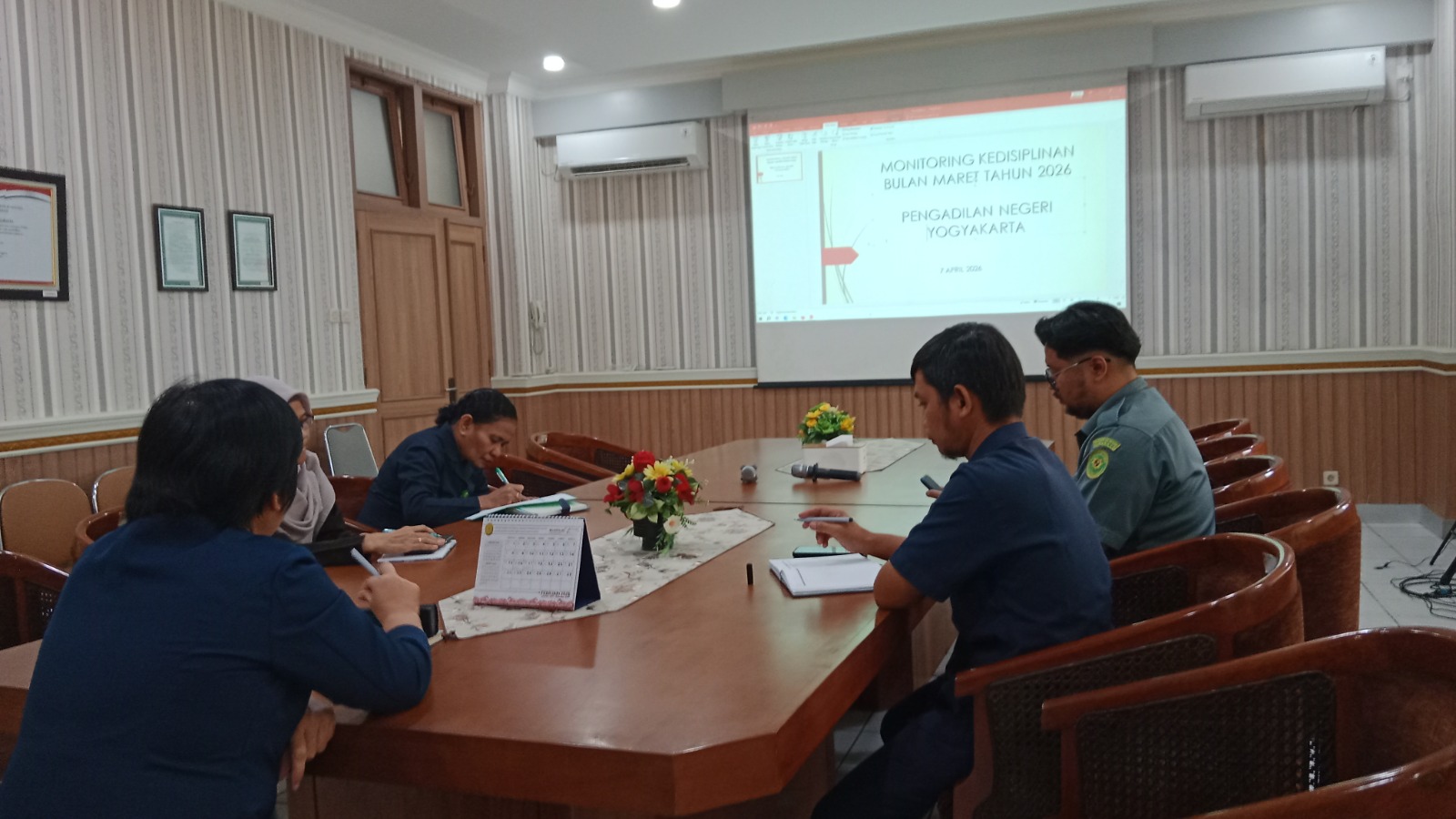 Rapat Monev Kedisiplinan Bulan Maret 2026