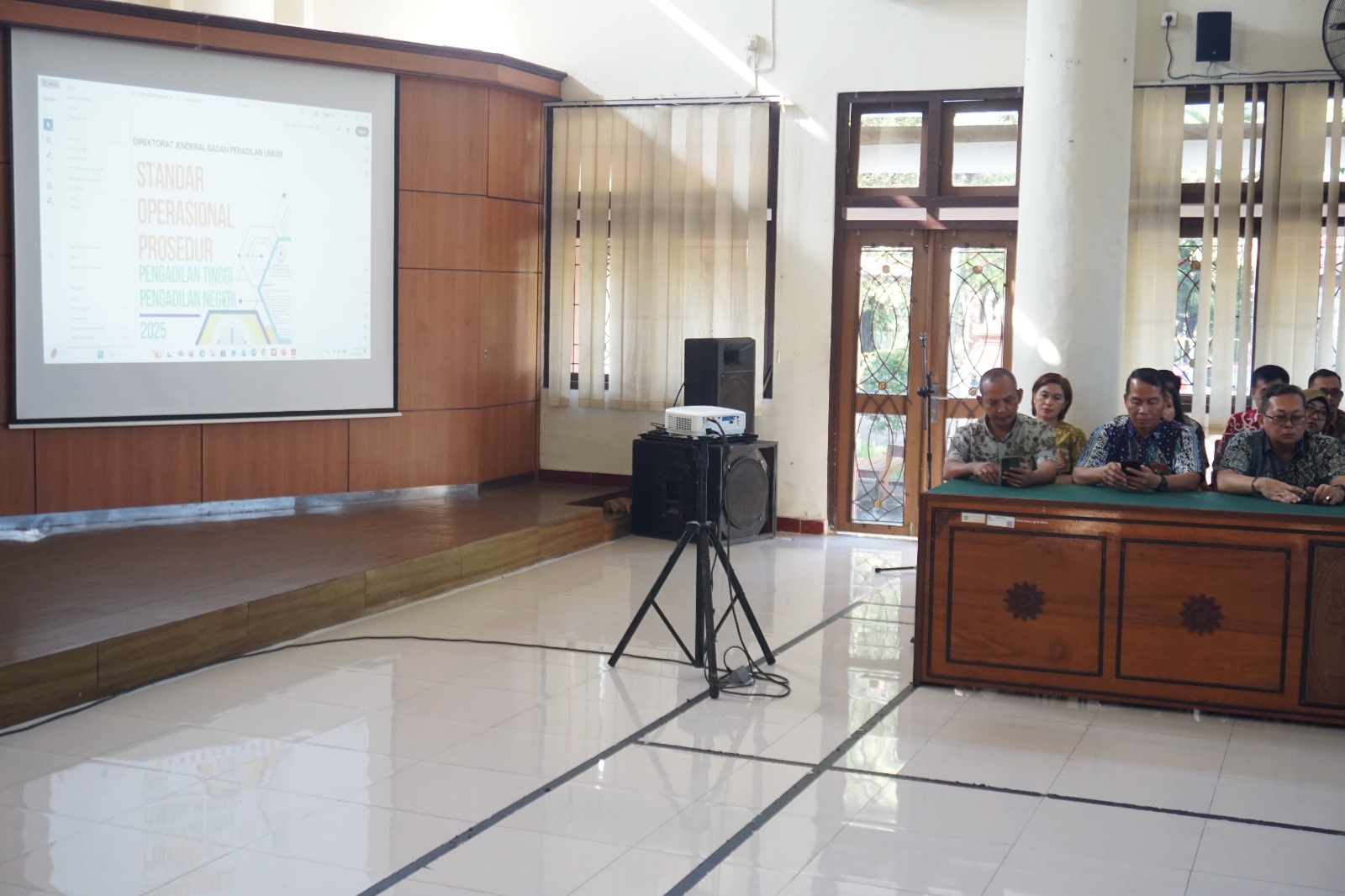 Pengadilan Negeri Yogyakarta Menyelenggarakan Sosialisasi SOP Pengadilan Tinggi/Pengadilan Negeri Tahun 2026