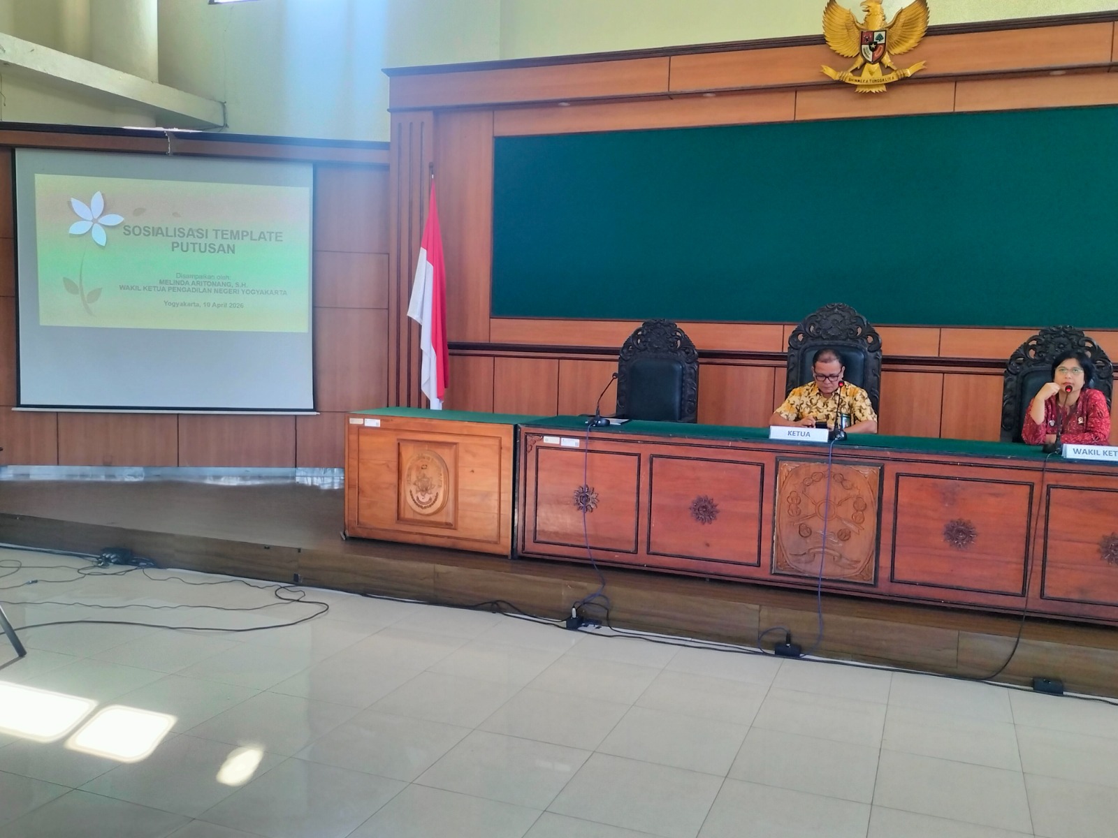 Pengadilan Negeri Yogyakarta Menyelenggarakan Sosialisasi Template Putusan