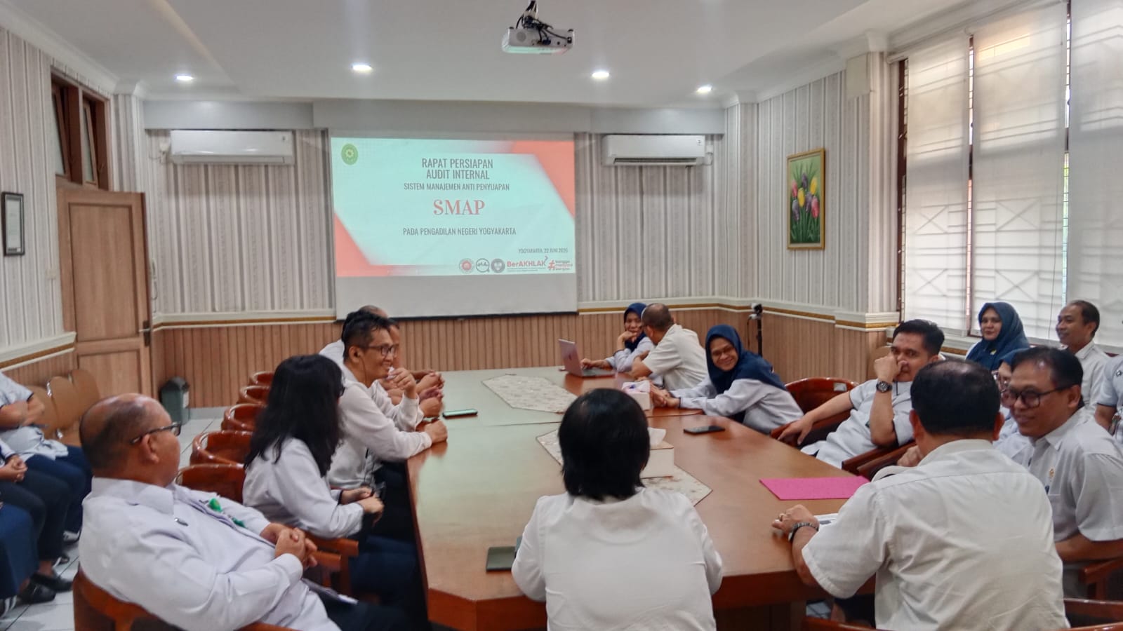 Rapat Persiapan Audit Internal SMAP Pengadilan Negeri Yogyakarta
