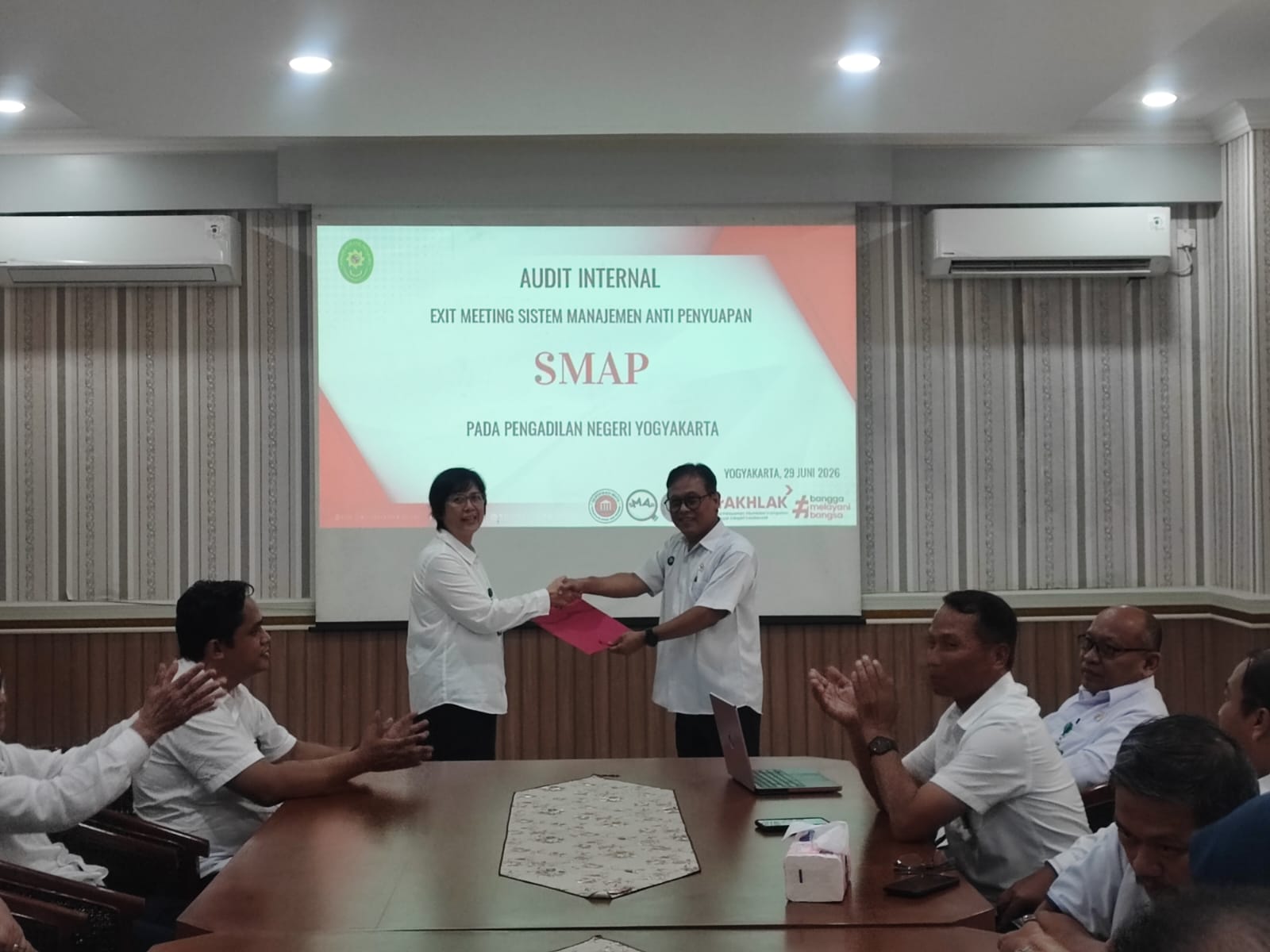 Exit Meeting Audit Internal SMAP Pengadilan Negeri Yogyakarta