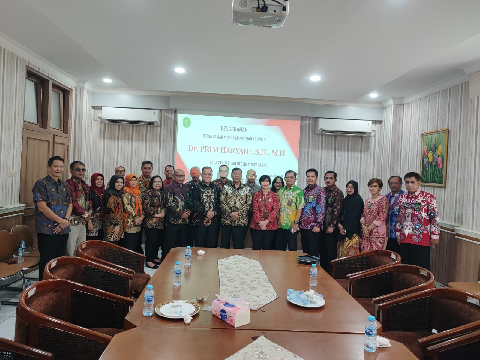 Pengarahan Ketua Kamar Mahkamah Agung RI di Pengadilan Negeri Yogyakarta