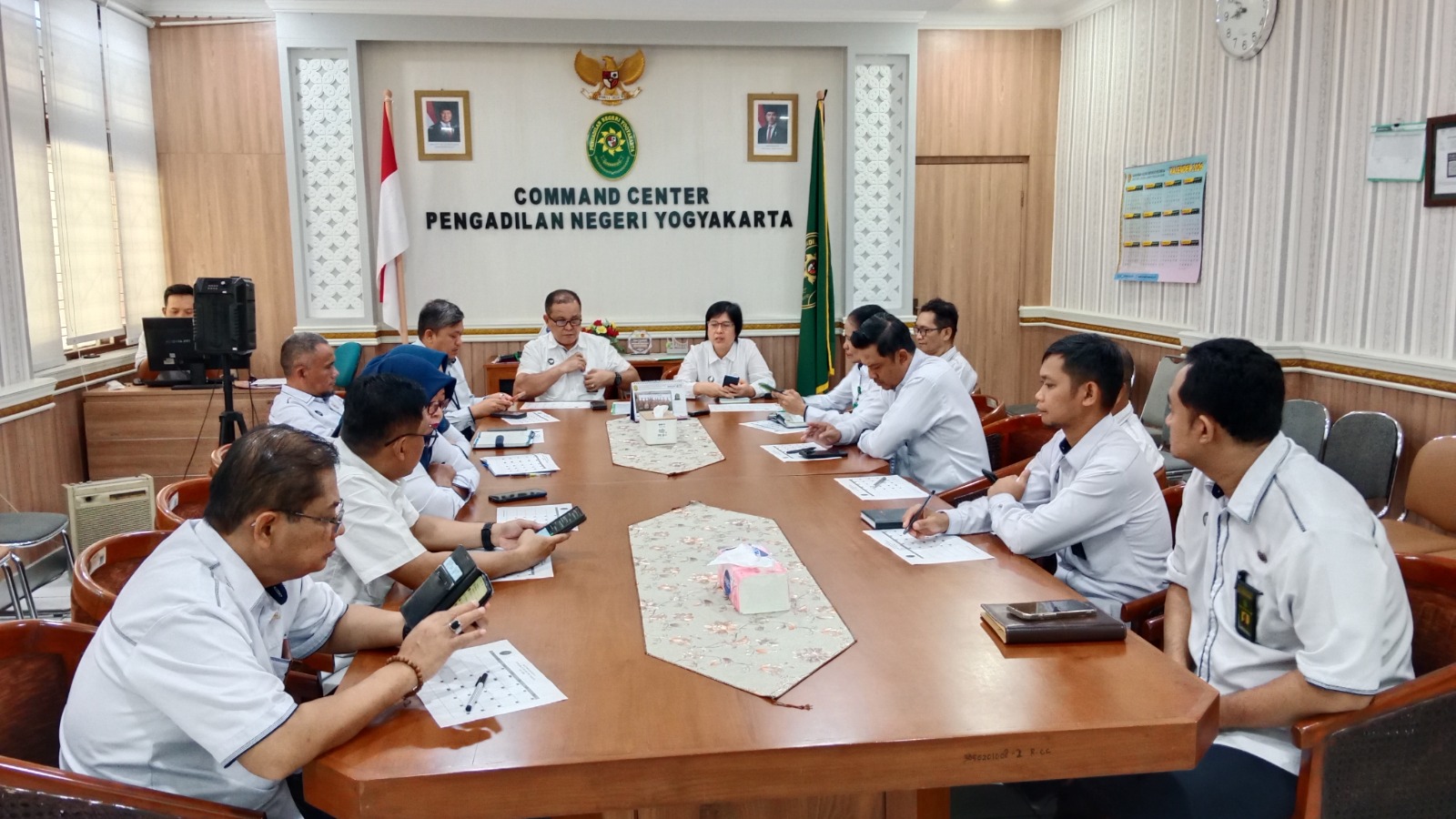 Rapat Penyusunan Kalender Kerja Bulan Juli 2026 Pengadilan Negeri Yogyakarta