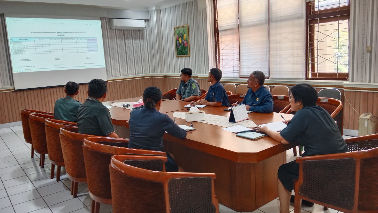 Rapat Monev Kedisiplinan Bulan Juni 2026 Pengadilan Negeri Yogyakarta
