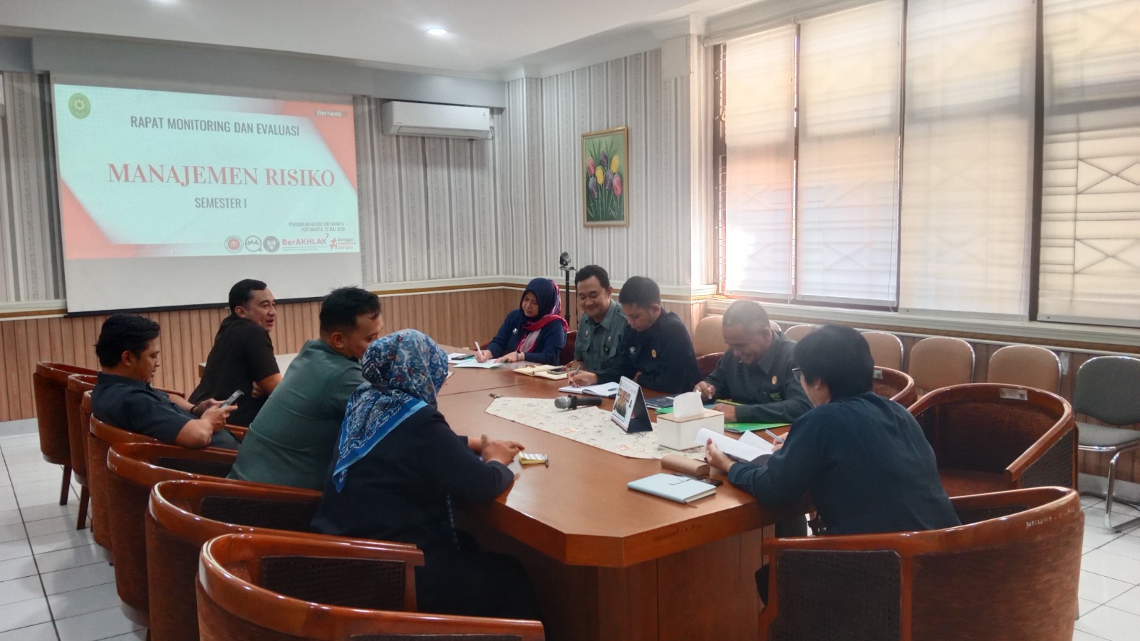 Rapat Manajemen Risiko Semester I Tahun 2026 Pengadilan Negeri Yogyakarta