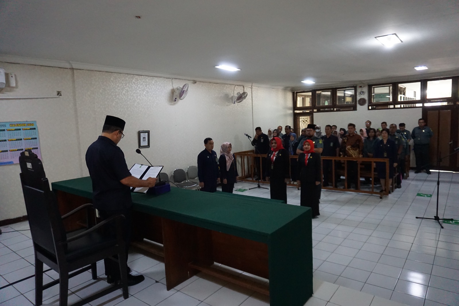 Pelantikan dan Pengambilan Sumpah Jabatan Kasubag Kepegawaian dan Ortala dan Kasubag Perencanaan, Teknologi Informasi, dan Pelaporan Pengadilan Negeri Yogyakarta