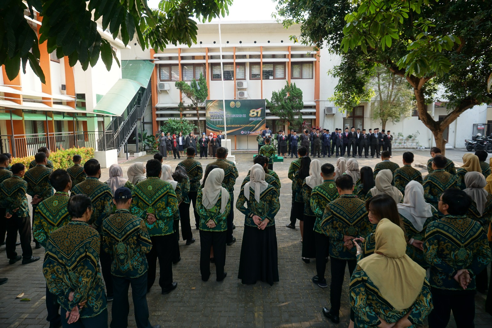 Pengadilan Negeri Yogyakarta Melaksanakan Upacara Peringatan HUT Mahkamah Agung RI ke-81 Tahun 2026