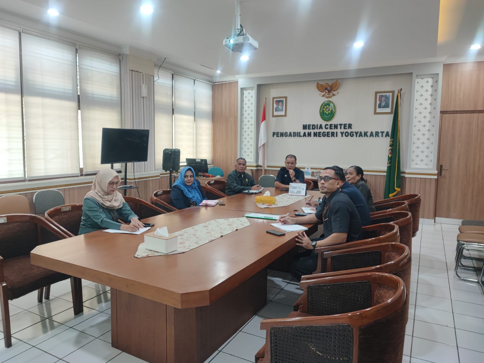 Pengadilan Negeri Yogyakarta Melaksanakan Rapat Tindak Lanjut Evaluasi Pembangunan Zona Integritas Menuju WBBM