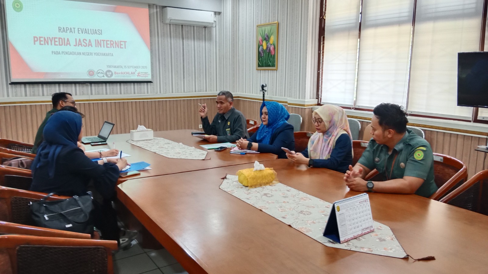 Rapat Evaluasi Penyedia Jasa Internet Pengadilan Negeri Yogyakarta
