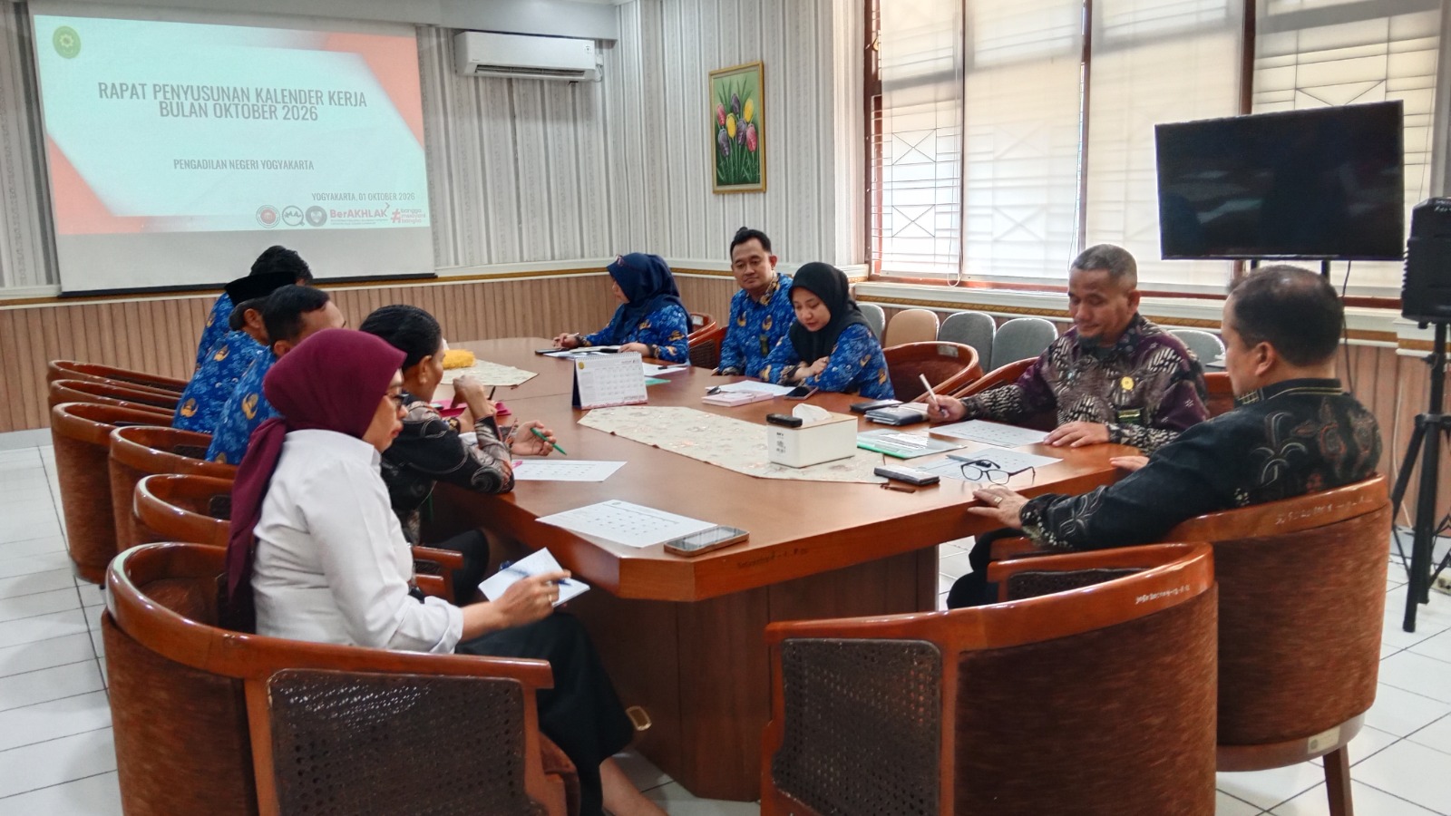 Rapat Kalender Kerja Pengadilan Negeri Yogyakarta Oktober 2026