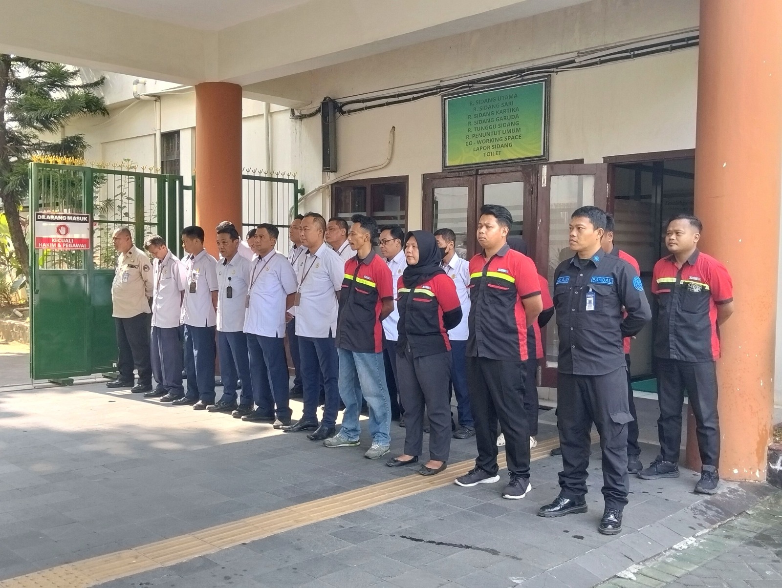 Apel Petugas Jaga Sidang PN Yogyakarta 12 Oktober 2026