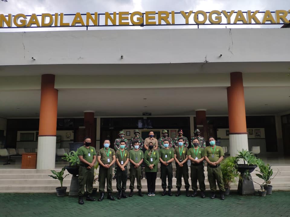 Pelatihan Satuan Pengamanan Pengadilan Negeri Yogyakarta Hari Pertama