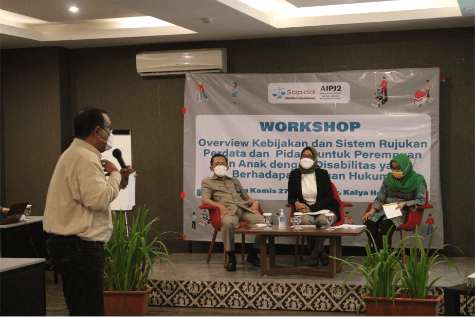 Wakil Ketua Pengadilan Negeri Yogyakarta Mengikuti Workshop dengan Yayasan SAPDA